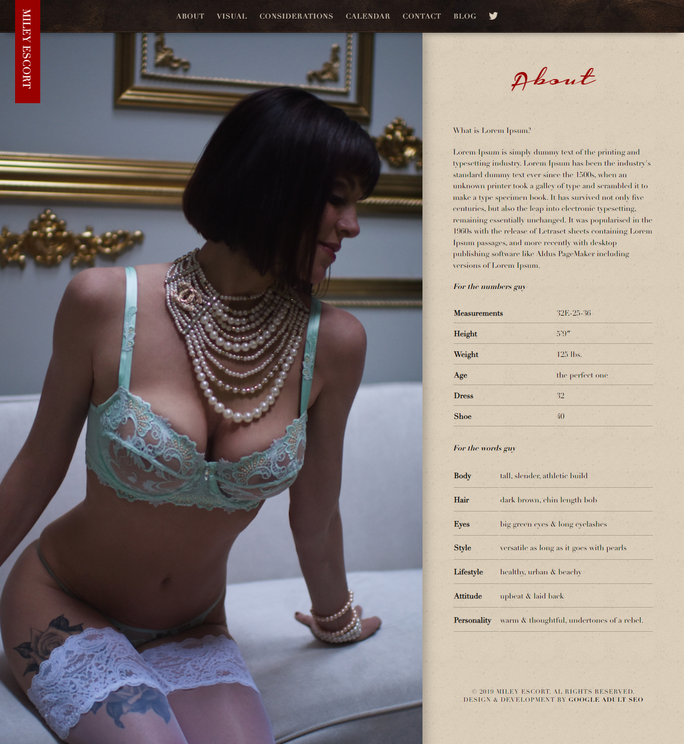 Independent Escort Template